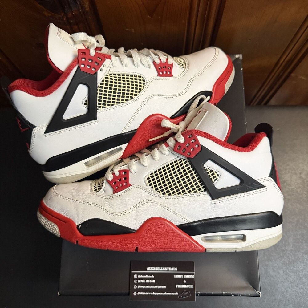 Air Jordan 4 Retro OG Fire Red 2020 DC7770-160 USED Size 12 Men